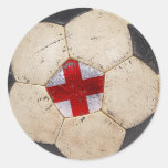 England Football Round Sticker