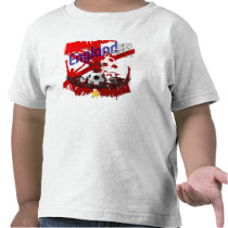 England Grunge football design for Three Lions fan Tee Shirt