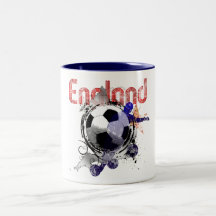 England Grunge football gifts for three lions fans Mugs