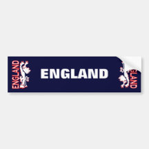 England Lion Bumper Sticker