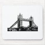 England London Bridge Black White The MUSEUM Zazzl mousepads