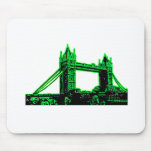 England London Bridge Green Black The MUSEUM Zazzl mousepads