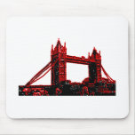 England London Bridge Red Black 2 The MUSEUM Zazzl mousepads