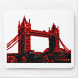 England London Bridge Red Black The MUSEUM Zazzle mousepads