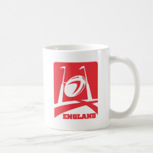England Rugby Ball Goal Post Mugs