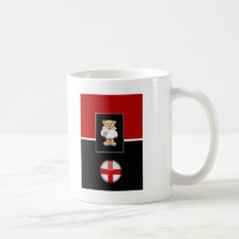 England Rugby Teddy Bear Coffee Mugs