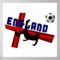 England soccer bicycle kick gift t-shirts and gear posters