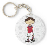 England Soccer Boy Keychain