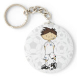 England Soccer Boy Keychain