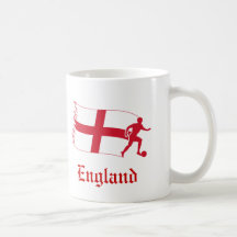 England Soccer Flag Coffee Mugs