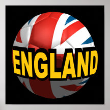 England Soccer Print