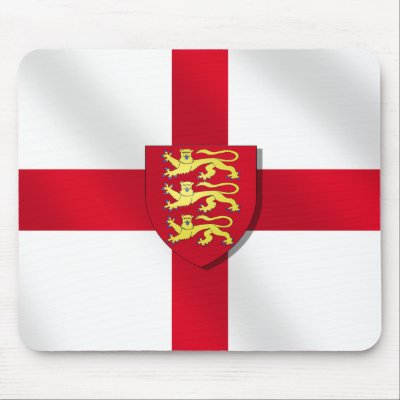England St. George's three lions 2012 2014 flag Mousepads by EnglandShirt