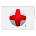 England - Three Lions Football Greeting Card