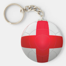 England - Three Lions Football Keychains