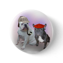 English and French bulldogs