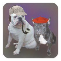English and French Bulldogs
