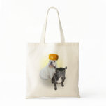 English and French Bulldogs tote bag