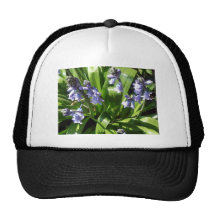 English bluebells mesh hats