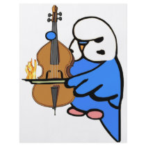 English Budgie Plays Bass Cello