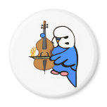 English Budgie Plays Bass Cello