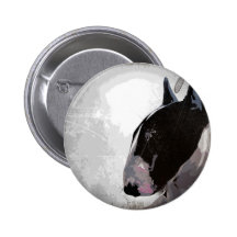 English bull terrier badge buttons.