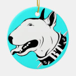 English Bull Terrier Colourful Holiday Ornament