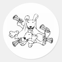 english bull terrier stickers