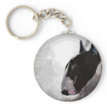 English Bull Terrier urban style keyring keychain