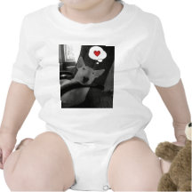english bull terrier valentine baby creeper