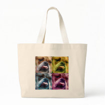 English bulldog canvas bags