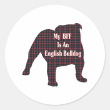 English Bulldog BFF Sticker