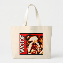 English Bulldog Canvas Bag