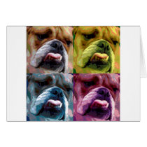 English bulldog cards
