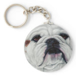 English Bulldog Close and Personal keychains