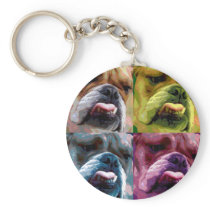English bulldog key chain
