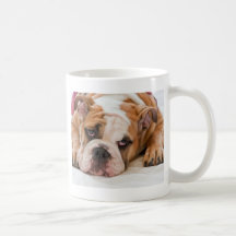 English bulldog puppy mug