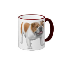 English Bulldog Ringer Mug