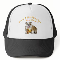 English Bulldog Shares Beer