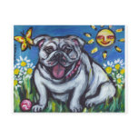 English Bulldog sun smile Postcard