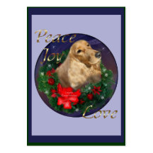 English Cocker Spaniel Christmas Gifts Business Cards