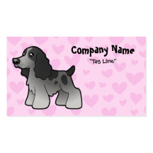 English Cocker Spaniel Love Business Card