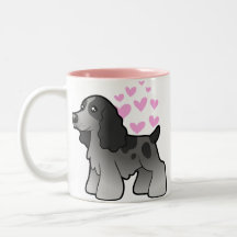 English Cocker Spaniel Love Coffee Mugs
