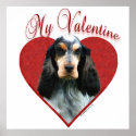 English Cocker Spaniel My Valentine Poster posters