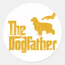 English Cocker Spaniel Round Sticker