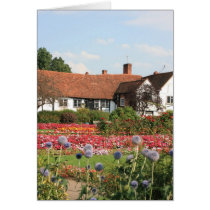English cottage garden, Amersham, Bucks, UK Card