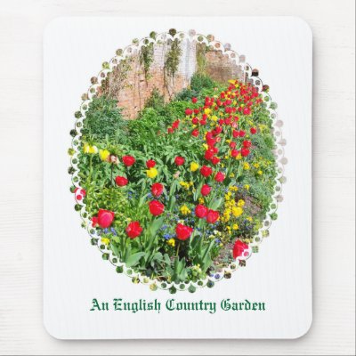 ENGLISH COUNTRY GARDEN MOUSE MAT by thewildside