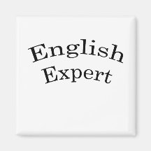 English Expert Fridge Magnet