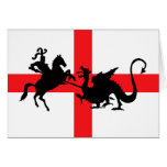 English flag George and the Dragon Cards