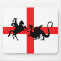 English flag George and the Dragon mousepads