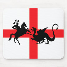 English flag George and the Dragon Mousepad